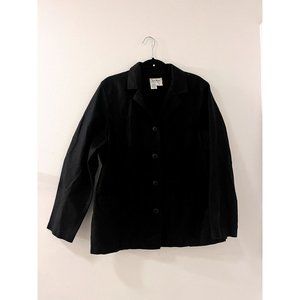 L.L.‎ Bean Linen and Cotton Blend Button Down Blazer Size 16